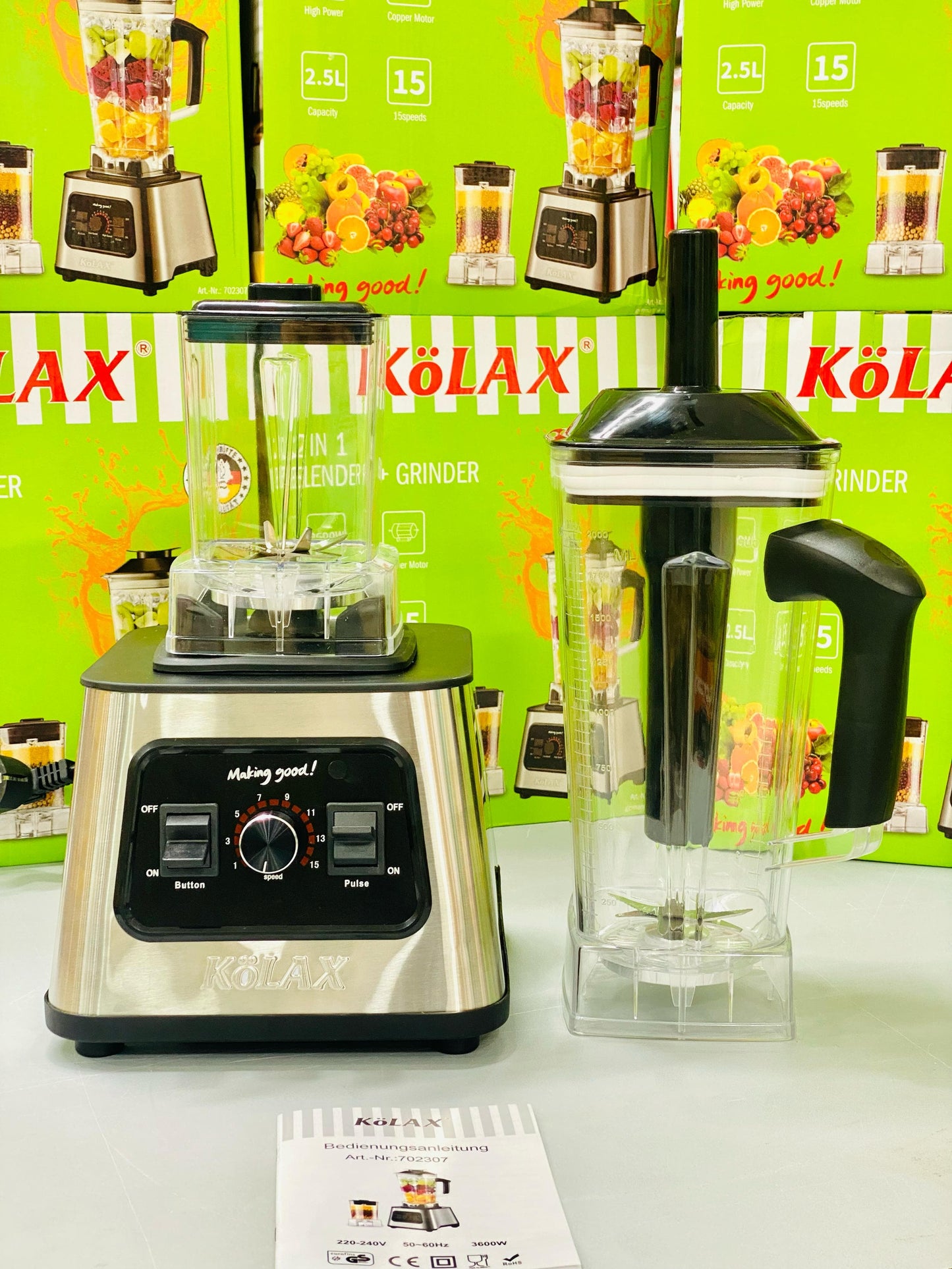 KöLAX 2-in-1 Blender and Grinder