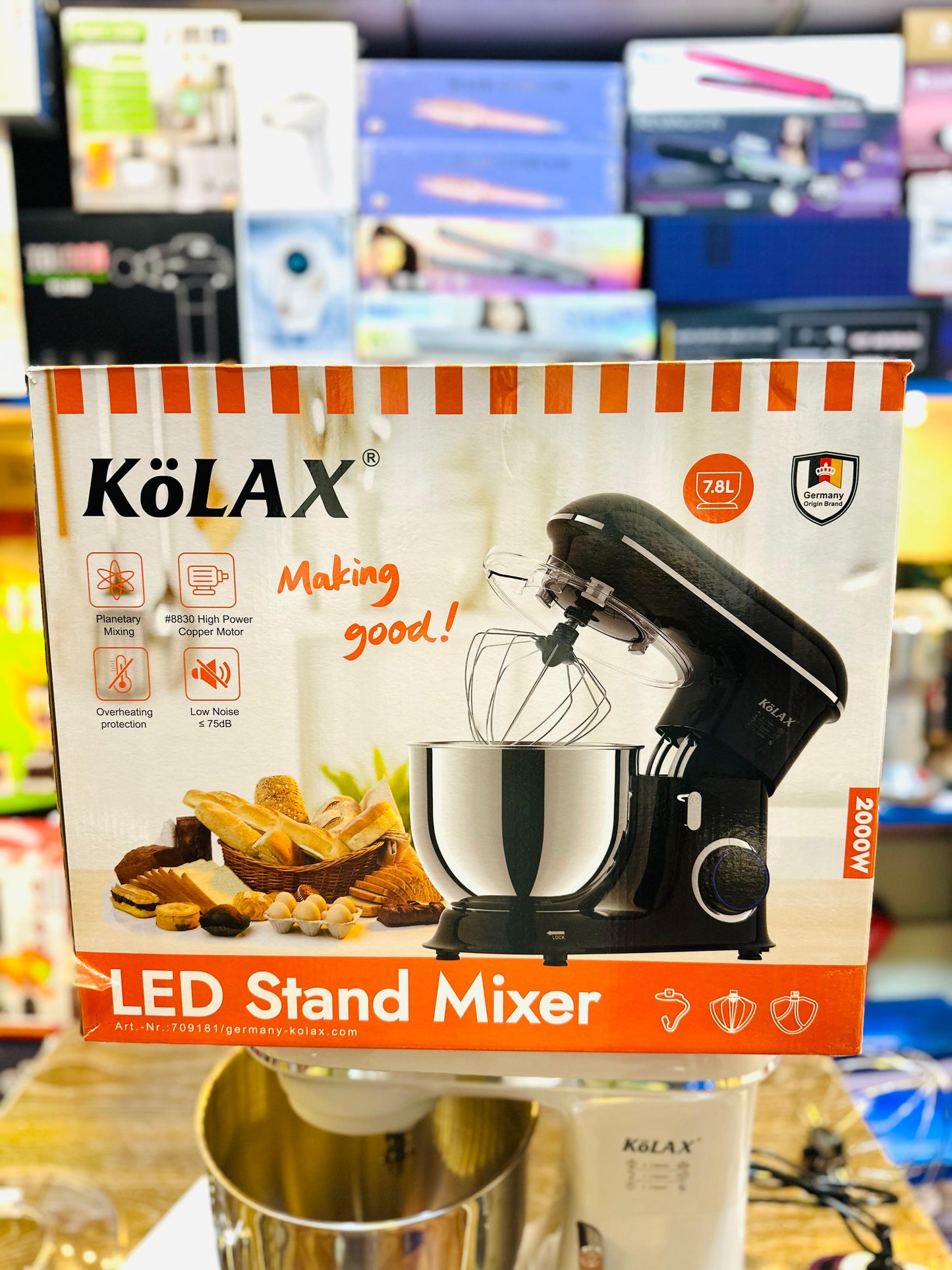 KöLAX Professional Stand Mixer - White ATTA machine