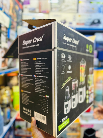 Super Crest 3-in-1 Kitchen Appliance Set - Blender, Food Processor & Coffee Grinder