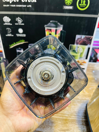 Super Crest 3-in-1 Kitchen Appliance Set - Blender, Food Processor & Coffee Grinder